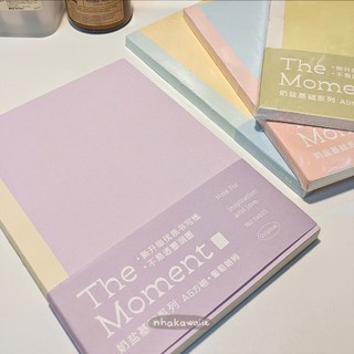 Sổ tay ghi chép journal Note For The Moment màu pastel size A5 A6