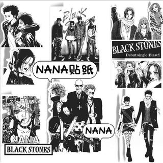 [hàng sẵn] Set 66 stickers truyện tranh NANA | Miếng hình dán trắng đen NANA Black Stones DIY / không trùng HD1