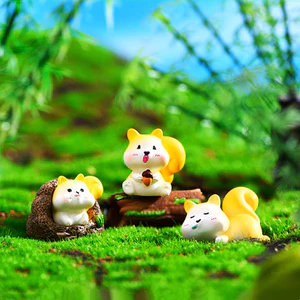 Set Quà tặng, sưu tầm, phụ kiện trang trí bàn học, bánh kem, mô hình nhà gỗ DIY hoạt hình đáng yêu Sóc Con Nghịch Ngợm