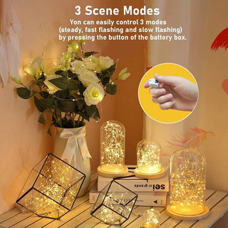 Dây đèn led đom đóm 2m trang trí sinh nhật, trang trí nhà cửa