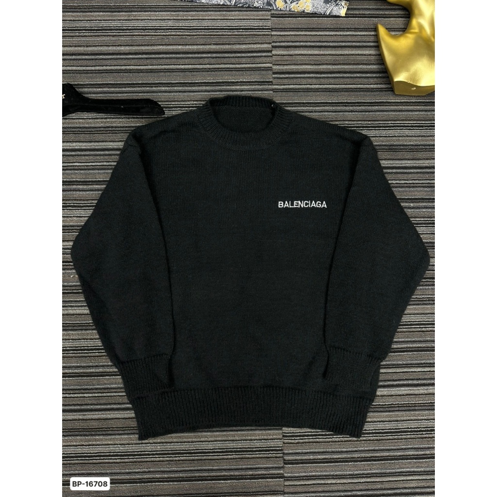 Áo Len Balenciaga Sweater Phối Chữ To Mặt Sau Nhỏ Nhỏ Mặt Trước - Áo ...