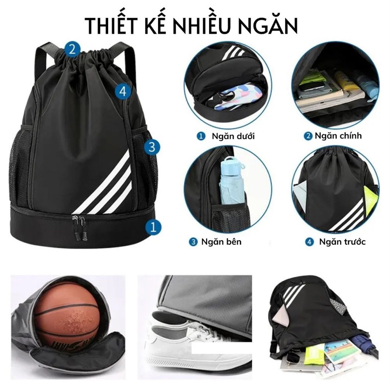 🆘LOẠI ĐẸP🆘 Balo thể thao chống nước đựng bóng rổ, đá bóng, tập gym, du lịch