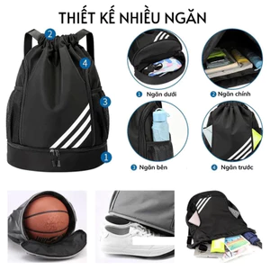🆘LOẠI ĐẸP🆘 Balo thể thao chống nước đựng bóng rổ, đá bóng, tập gym, du lịch