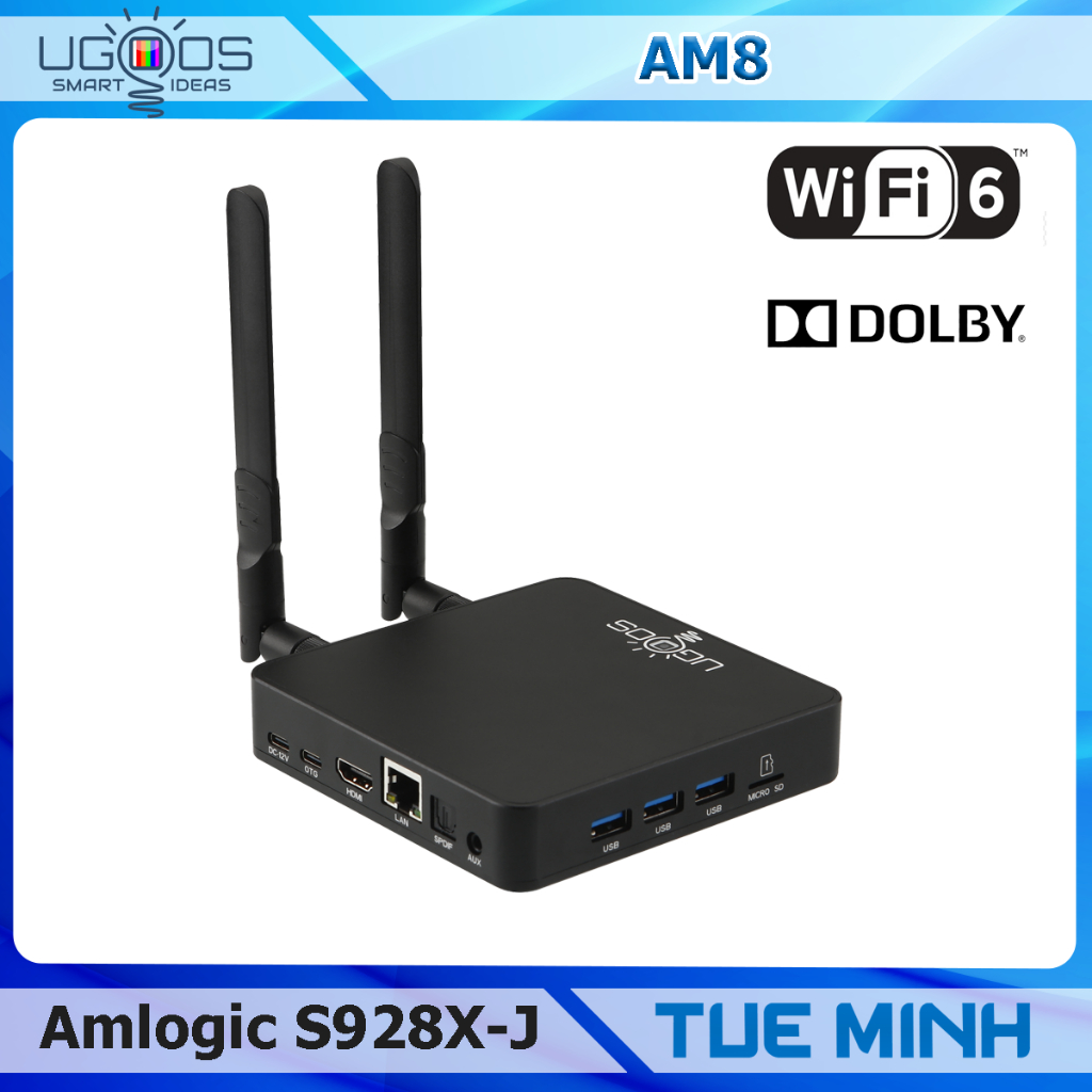 Android TV Box Ugoos AM8 Pro Amlogic S928X-J ,8K Dolby Vision Dolby ...