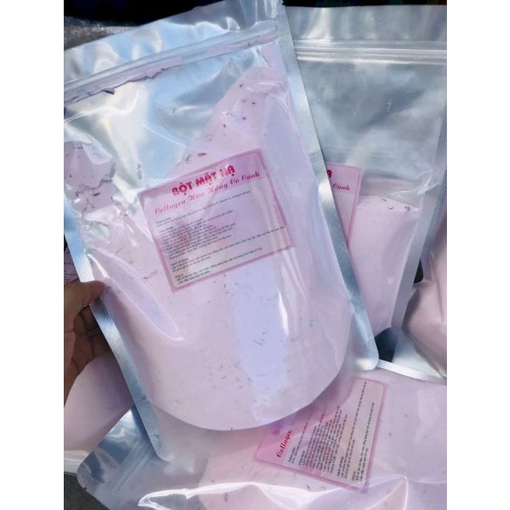 Bột Mặt Nạ Collagen Hoa Hồng Tươi Cao Cấp Cho Spa [Gói 1kg]