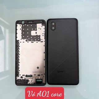 Lưng vỏ samsung a01 core, nắp lưng, nắp pin, vỏ bộ a013, benzen khung sườn màn hình