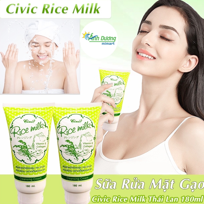 Sữa rữa mặt Gạo Rice Milk Thái Lan 180ml