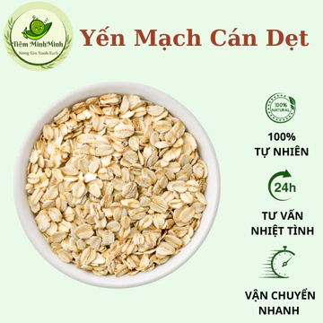 Yến mạch cán dẹt, yến mạch làm sữa hạt, yến mạch cán dẹt tốt cho sức khỏe đóng túi 200g-500g