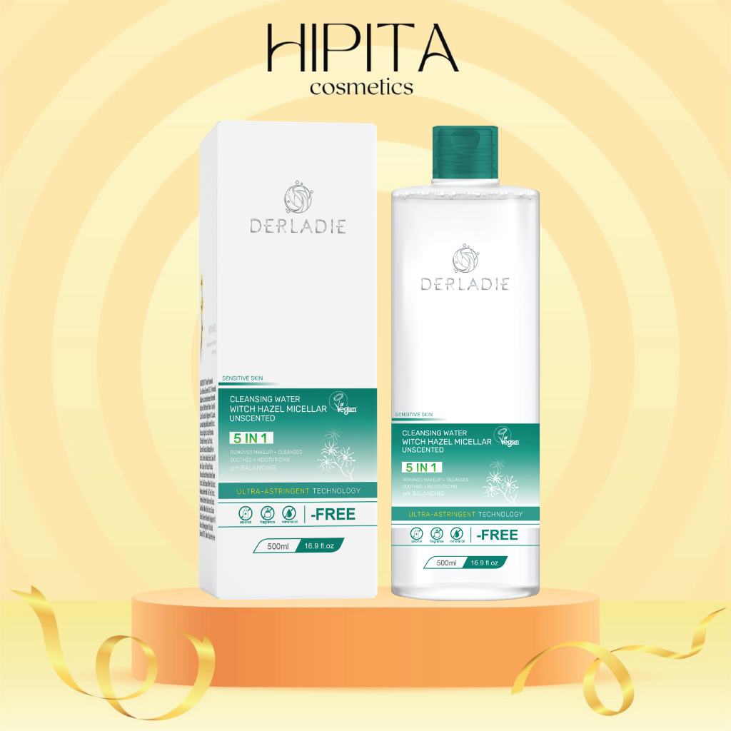 Ảnh Nước Tẩy Trang Derladie Cleansing Water Witch Hazel 2