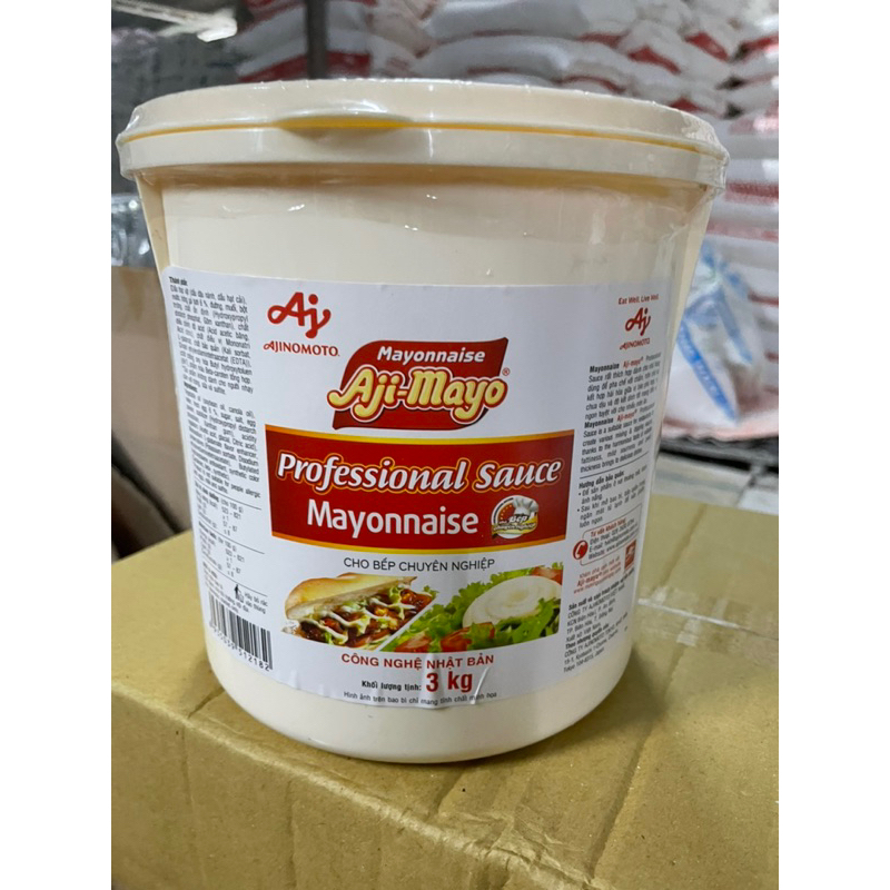 sốt mayonnaise xô 3kg Ajimayo Shopee Việt Nam