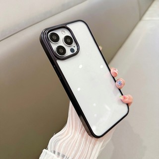 Ốp LIKGUS lưng trong cứng chống ố viền mạ màu dẻo dành cho iphone 15pro 15promax