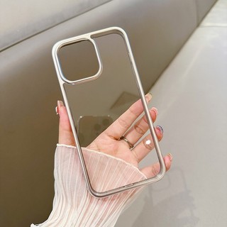 Ốp LIKGUS lưng trong cứng chống ố viền mạ màu dẻo dành cho iphone 15pro 15promax
