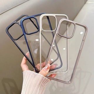 Ốp LIKGUS lưng trong cứng chống ố viền mạ màu dẻo dành cho iphone 15pro 15promax
