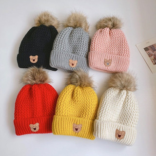 Combo mũ và khăn len ấm áp phong cách Hàn Quốc cho bé từ 4 tháng đến 3 tuổi 🌸free ship🌸