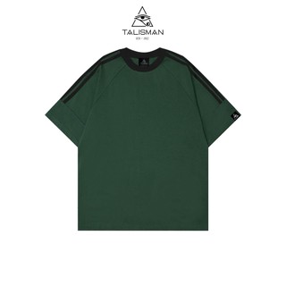 Áo Thun Phối 3 Sọc TalismanVN, Áo Thun Sọc Trơn, Áo Phối Sọc Vai, Áo Phông Basic Nam Nữ Fullsize