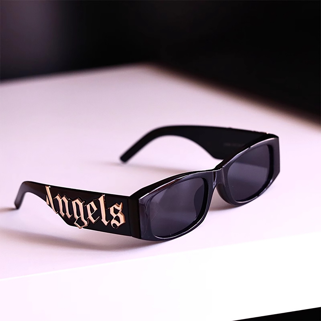 Kính râm thời trang unisex Palm Angels Angle hoạ tiết chữ nổi mát gọng ...