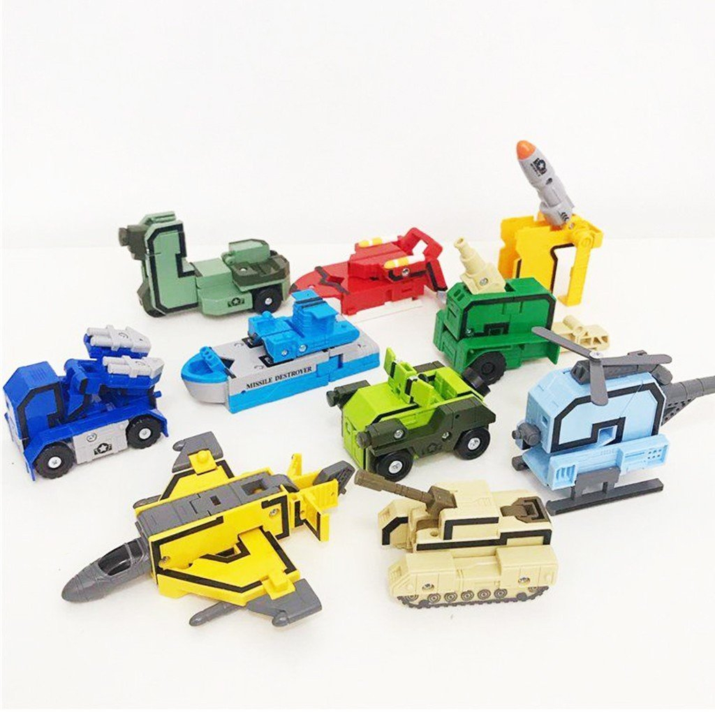 Đồ Chơi Robot Biến Hình, Lắp Ráp Biến Hình Con Số Từ 0-9 Cho Bé PUKAPI