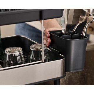 Kệ úp chén bát 2 tầng Joseph Joseph Excel Steel (Grey) 851647 , Kệ đựng đồ nhà bếp có giá đỡ ly GermanySnT HCM 450215
