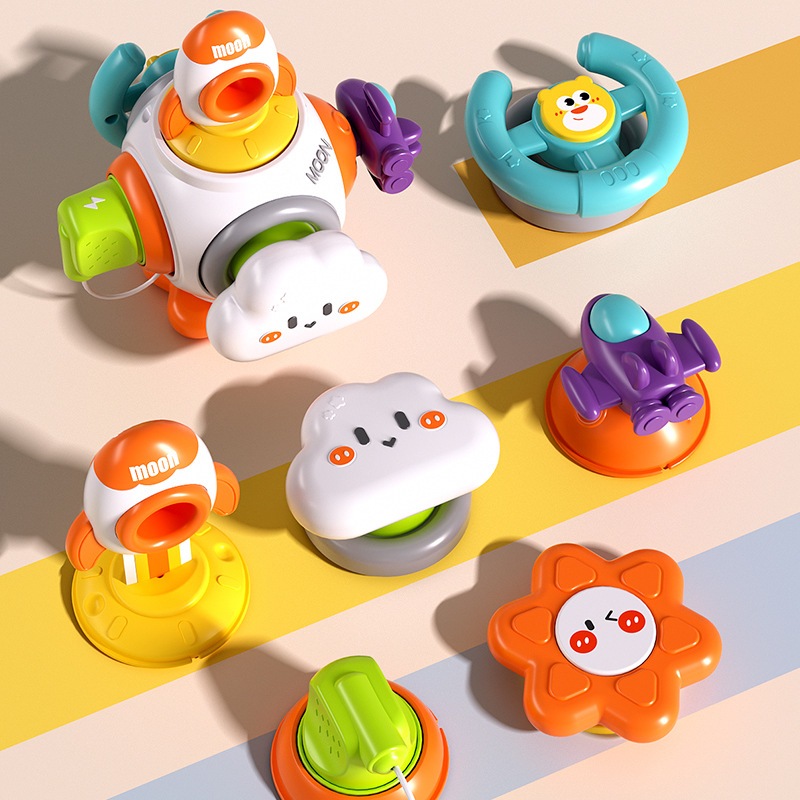 Đồ chơi trứng bận rộn busy egg busy cube hộp khối quả cầu không gian đa năng 6in1 cầm tay montessori đa giác quan cho bé