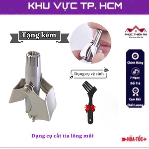 Dụng cụ cắt tỉa lông mũi chất liệu thép không gỉ siêu bền, kèm hộp đựng và chổi vệ sinh