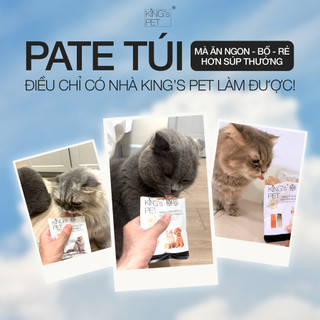 [COMBO 20-10-5] Pate King’s Pet Túi 70gr Thức Ăn Cho Chó Mèo Tăng Cường Hệ Miễn Dịch Dễ Tiêu Hóa
