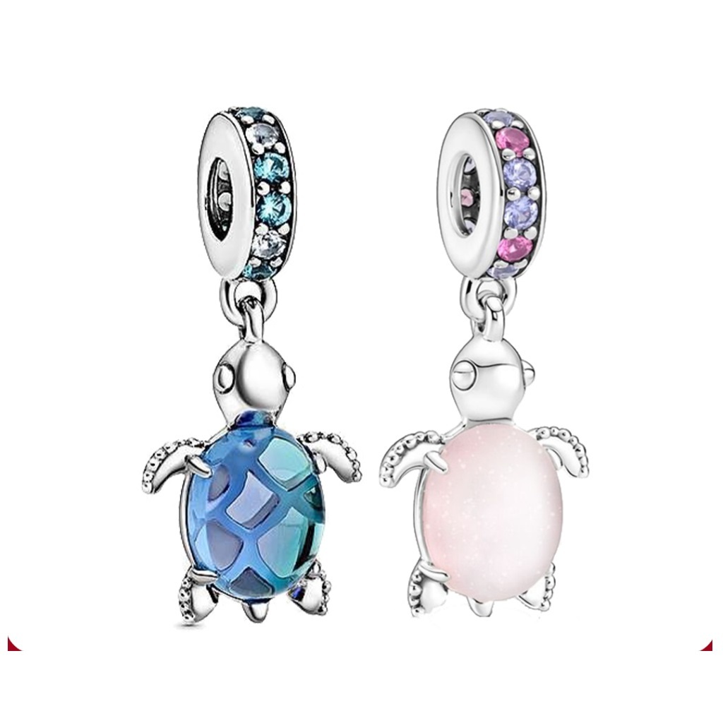 925 Sterling Silver Sea Turtle Charm Bead - Fits Pandora, Chamilia Bracelets, Gift In Pouch