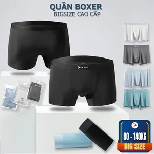 Quần Lót Nam Boxer Bigsize Size XL Đến 6XL AKYOO ,Mỏng Nhẹ Co Giãn Thoải Mái Thông Thoáng-SIP BX DEN-GHI-NHAT-XAM-XANH