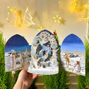 9 Mẫu Thiệp 3D Giáng Sinh Nổi Bật Đẹp Cầu Kỳ Trang Trí Noel Độc Đáo TAYTA