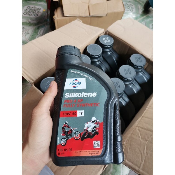 Nhớt Xe Máy Fuchs Silkolene 10W40 Pro 4XP Dành Cho Xe Số, Côn Tay, Moto PKL