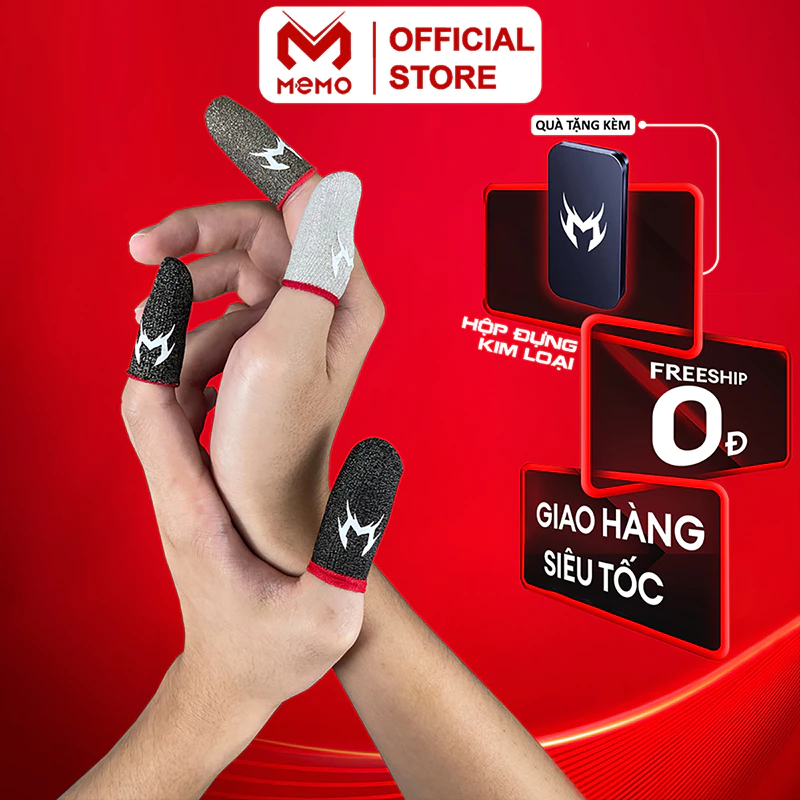 Găng tay chơi game MEMO chống mồ hôi cảm ứng 2 ngón