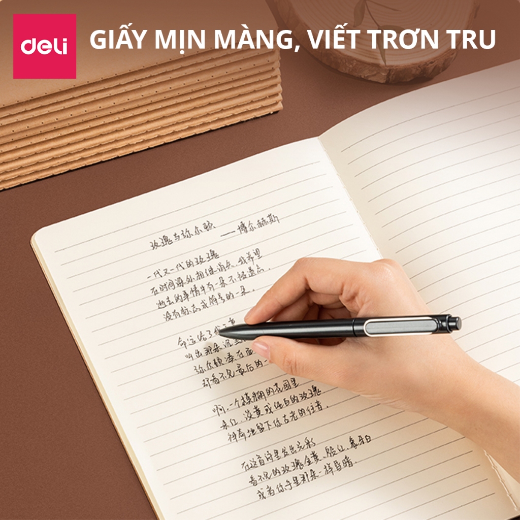 [VOUCHER 20%]Vở Viết Tiếng Trung Nhật Hàn Deli - Sổ Tập Luyện Viết Chữ Hán Ô Vuông In Đậm Rõ Nét Ô Mễ Giấy Đẹp Người Mới