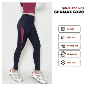 Quần legging thể thao cao cấp Gladimax Genmax GX20 cạp cao tôn dáng che khuyết điểm