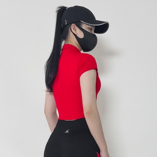 Áo thể thao cao cấp Gladimax Croptop Polo CX20 cá tính chất thun cao cấp co giãn 4 chiều