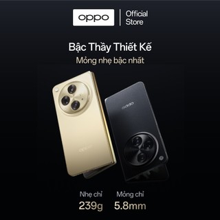 Điện thoại OPPO FIND N3 5G (16GB/512GB) có NFC, nhân bản ứng dụng, nếp gập tàng hình