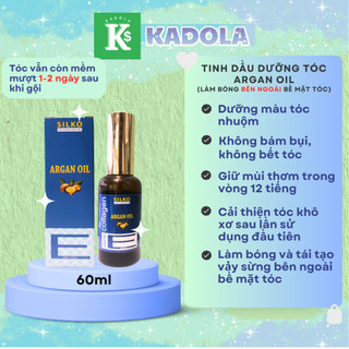 Tinh dầu dưỡng tóc KADOLA 60ml Phục hồi Tóc uốn, nhuộm, tóc hư tổn khô xơ giữ nếp, mượt tóc