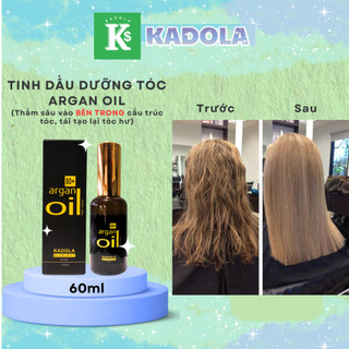 Tinh dầu dưỡng tóc KADOLA 60ml Phục hồi Tóc uốn, nhuộm, tóc hư tổn khô xơ giữ nếp, mượt tóc
