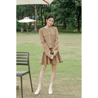 (Xả kho) Chân váy ngắn RAIM SKIRT chất liệu dạ Hàn thiết kế xoè nhẹ tiểu thư Hàn quốc by Serene