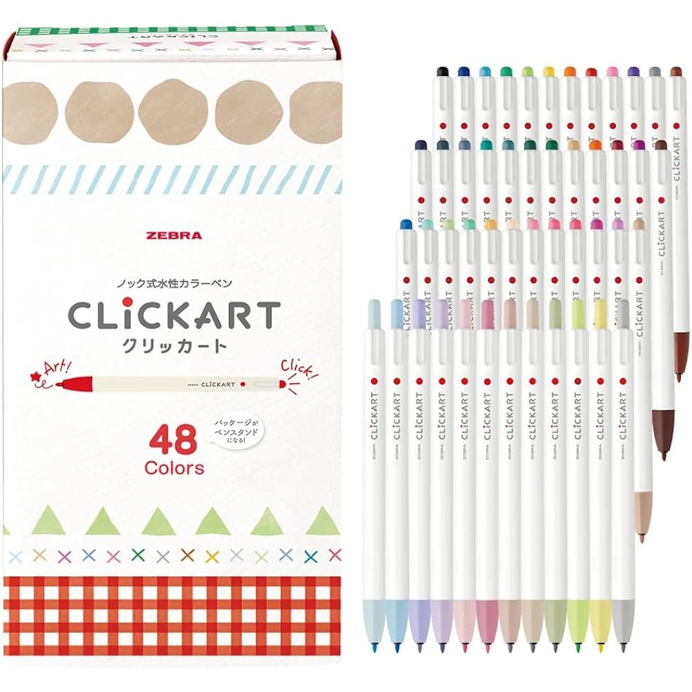 Set 12 màu bút dạ highlight Zebra Clickart ngòi 0.6mm | Shopee Việt Nam