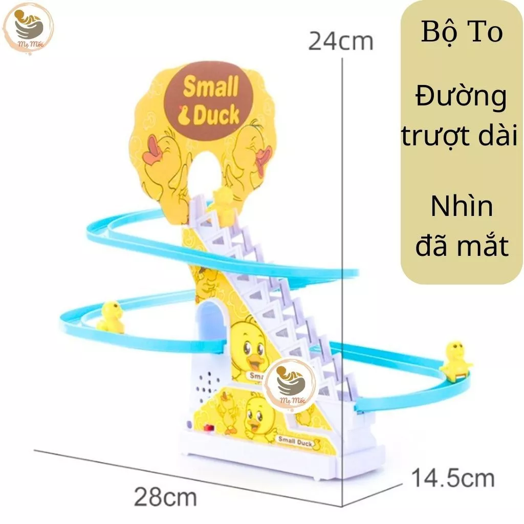 Đồ Chơi Cầu Trượt Vịt Vàng Leo Thang Phát Nhạc Cực Vui Tai Cho Bé Yêu Kèm Đèn Nháy Đẹp Mắt Shop Mẹ M