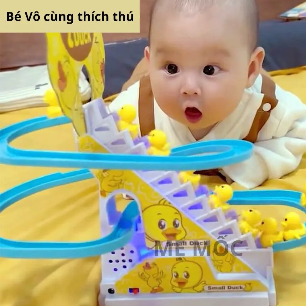 Đồ Chơi Cầu Trượt Vịt Vàng Leo Thang Phát Nhạc Cực Vui Tai Cho Bé Yêu Kèm Đèn Nháy Đẹp Mắt Shop Mẹ M