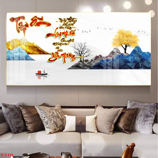 Tranh Chữ Thư Pháp Tri Ân Thầy Cô  - Tranh Laminate Tráng Gương Treo Tường 20/11