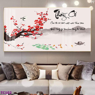 Tranh Chữ Thư Pháp Tri Ân Thầy Cô 01 - Tranh Laminate Tráng Gương Treo Tường 20/11 (50x100cm)