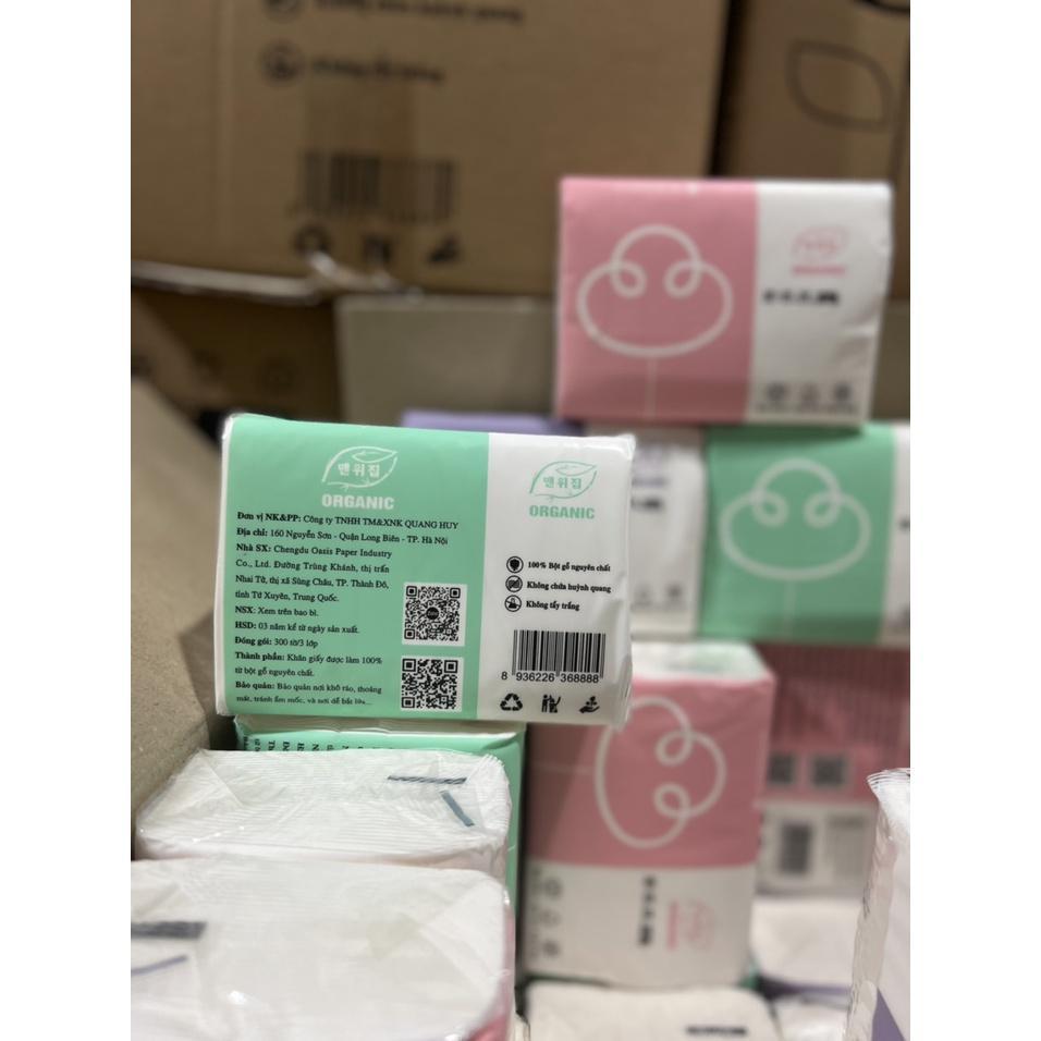 Thùng 30 gói giấy ăn Organic [ Rẻ Vô Địch ]. Hàng cao cấp  bảo vệ môi trường. AMIZIN