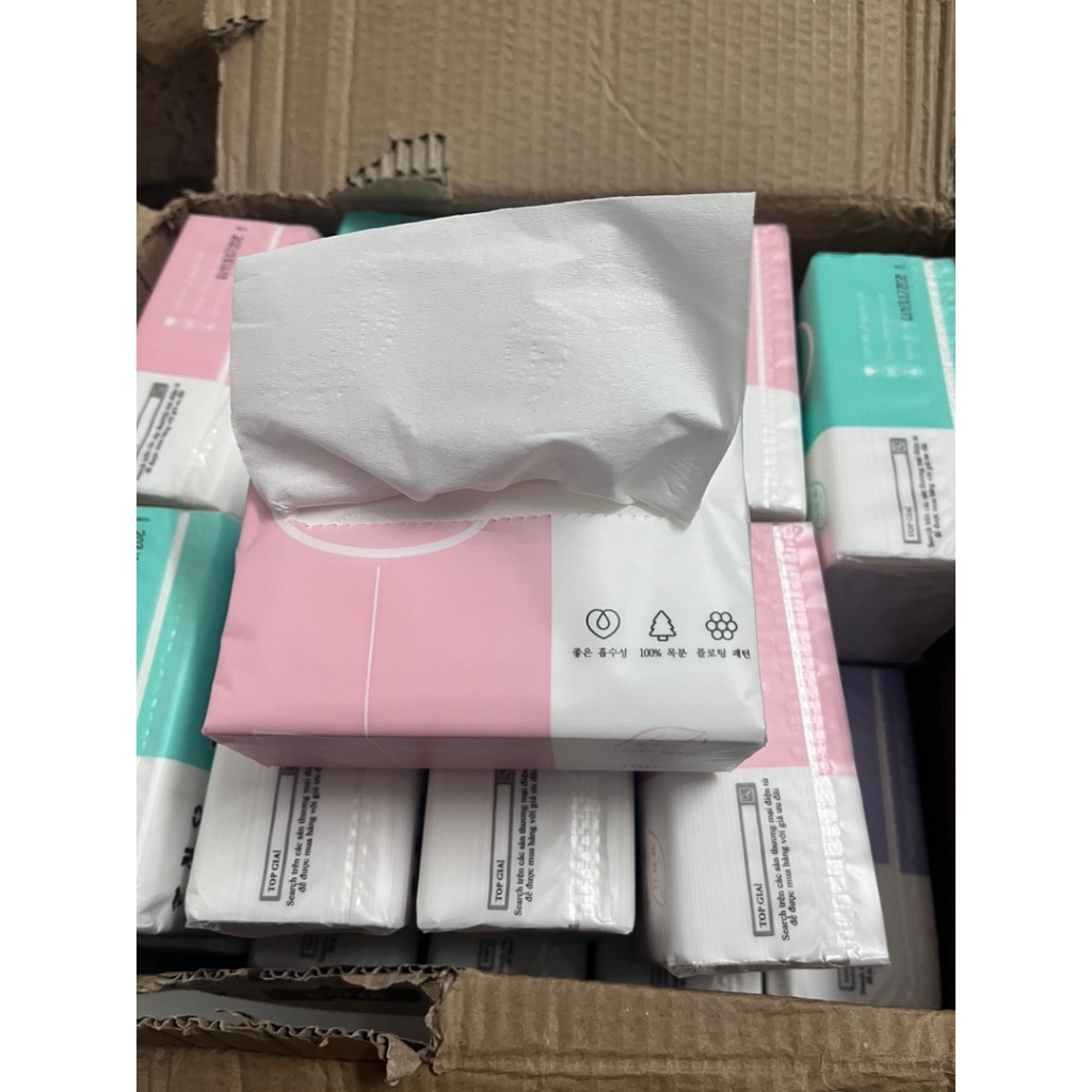 Thùng 30 gói giấy ăn Organic [ Rẻ Vô Địch ]. Hàng cao cấp  bảo vệ môi trường. AMIZIN