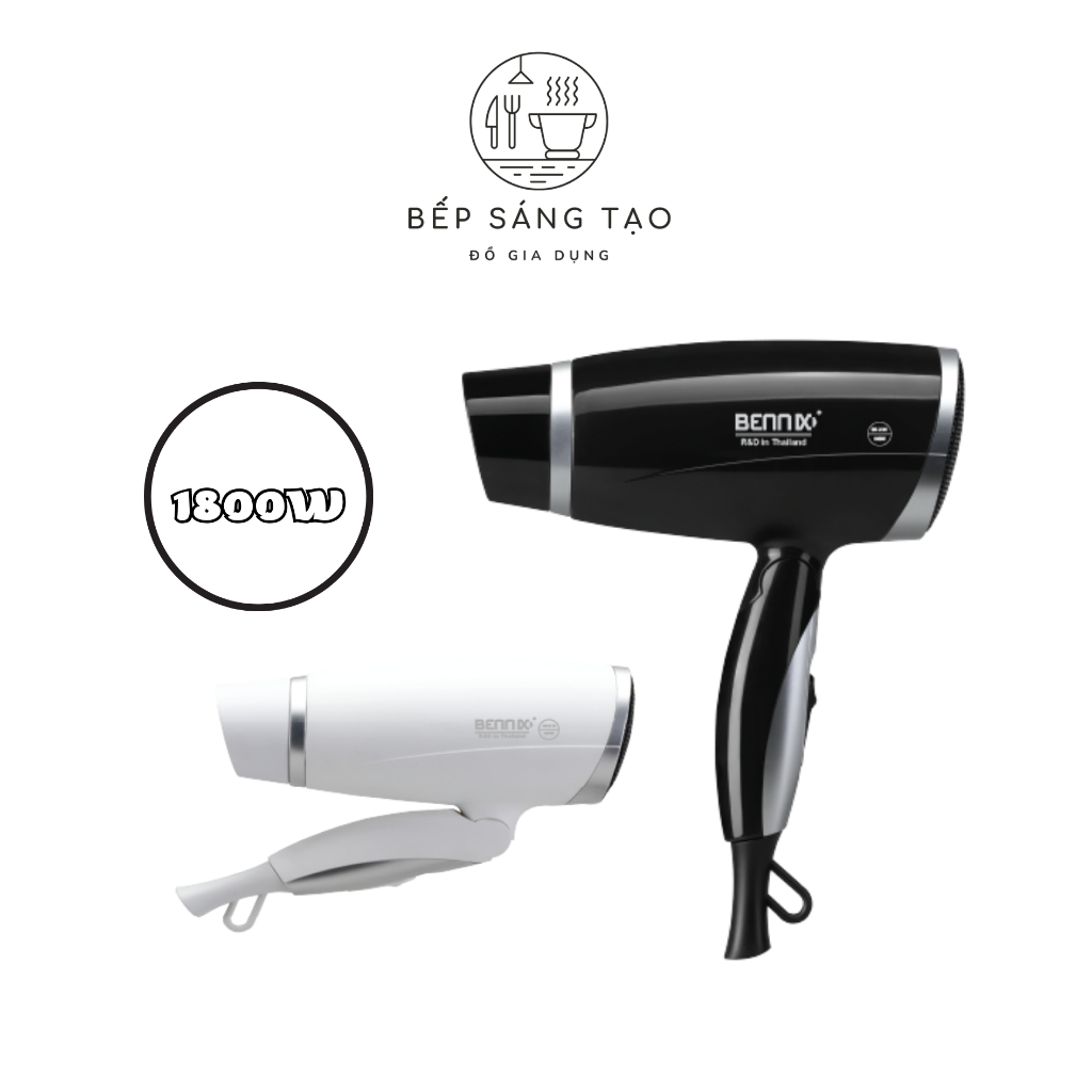 Máy Sấy Tóc BENNIX BN-3110 Máy Tạo Kiểu Tóc Công Suất Lớn 1800W Sấy Nóng Lạnh