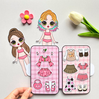 Vali thời trang mùa hè sôi động của Dolly - Búp bê giấy