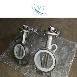 Van gạt inox 304 Seat PTFE DN50, DN65, DN80, DN100, DN125, DN150, DN200