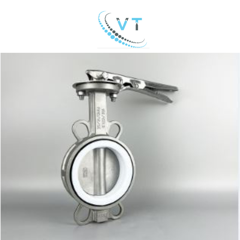 Van gạt inox 304  Seat PTFE DN50, DN65, DN80, DN100, DN125, DN150, DN200