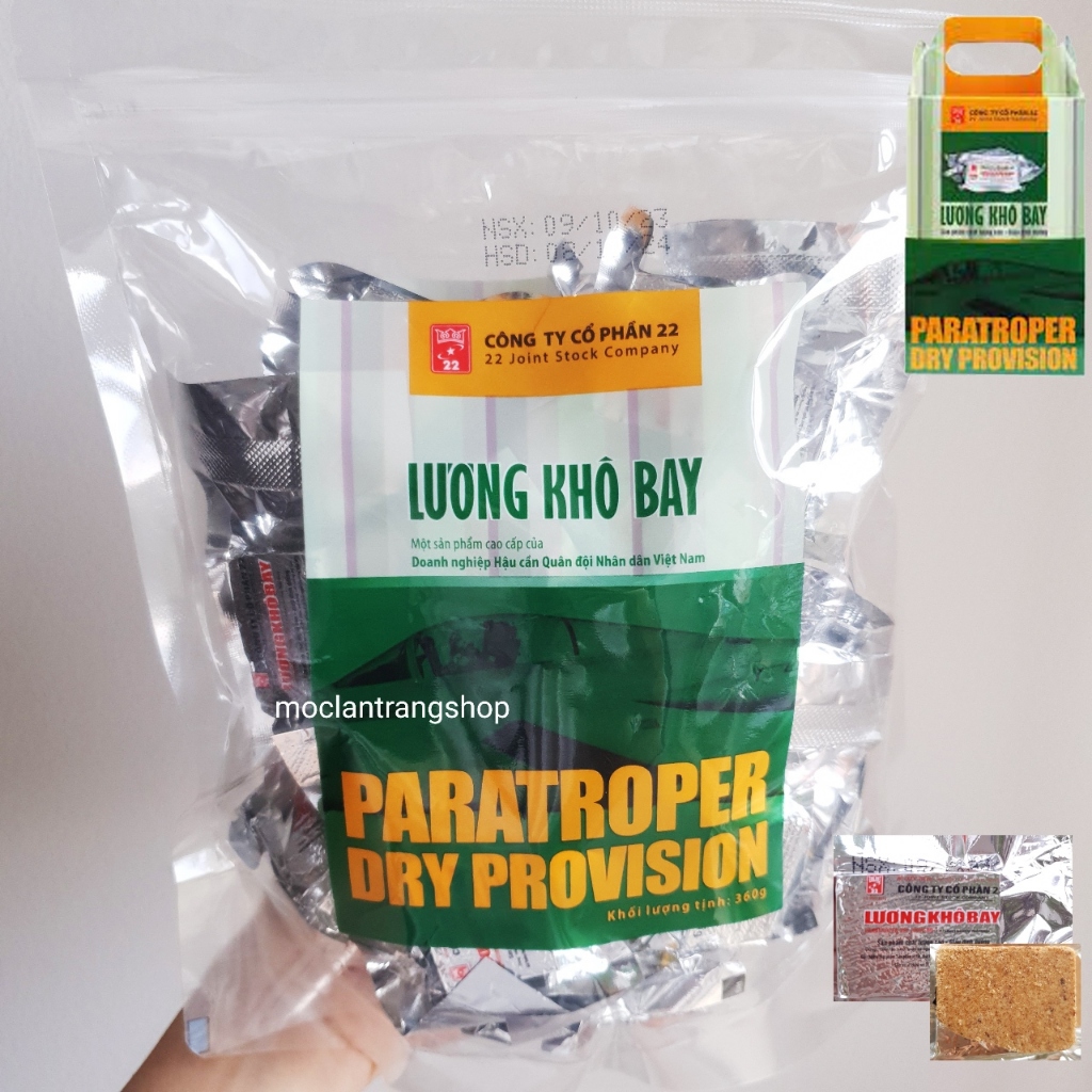 Lương khô bay quân đội CP22 miếng nhỏ mini tiện lợi. Lương khô dinh ...