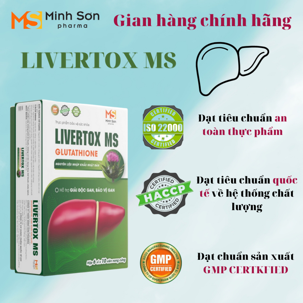 (LINK SỈ) 1 THÙNG 42 HỘP [TPCN] Hỗ trợ chức năng gan, LIVERTOX MS từ